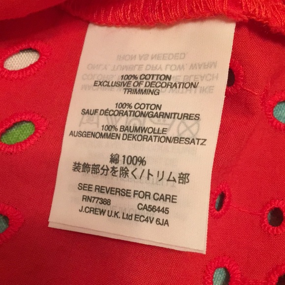 Madewell Eyelet Angelique top size S NWT - Picture 6 of 6